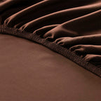 Κατωσέντονο με Λάστιχο Hauz Vegan Silk 180X200+40 Cinnamon